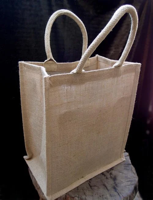 6 ct Natural Jute 6 Bottles Wine Bags / Burlap Wine Tote Bags with Removable Dividers - By Bundle