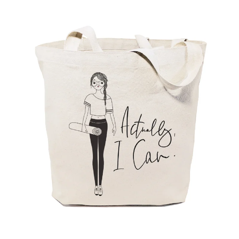 Actually, I Can Cotton Canvas Tote Bag