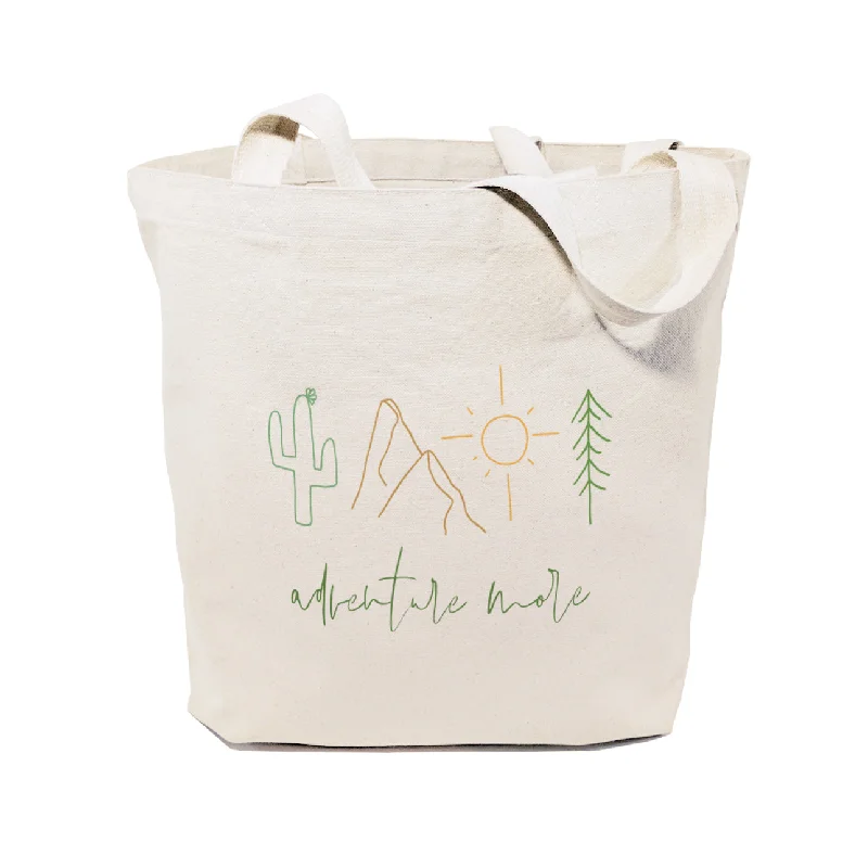 Adventure More Cotton Canvas Tote Bag