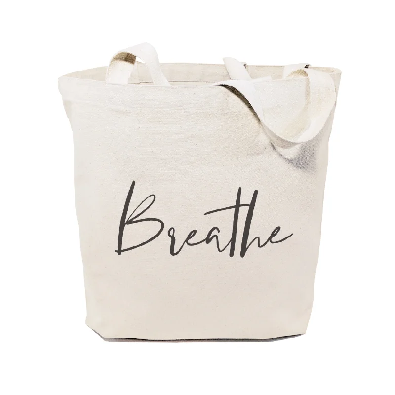 Breathe Gym Cotton Canvas Tote Bag