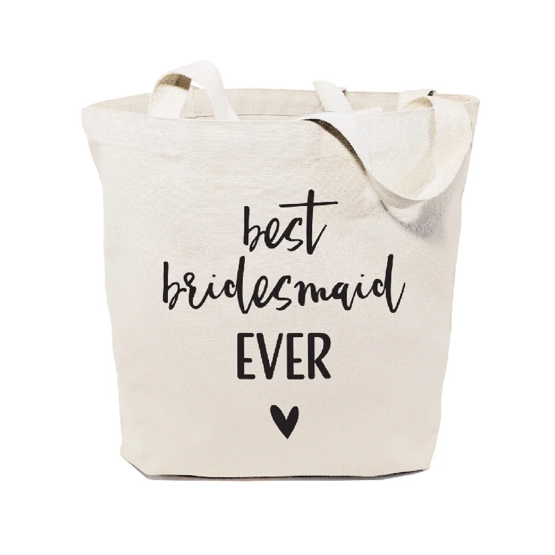 Best Bridesmaid Ever Wedding Cotton Canvas Tote Bag