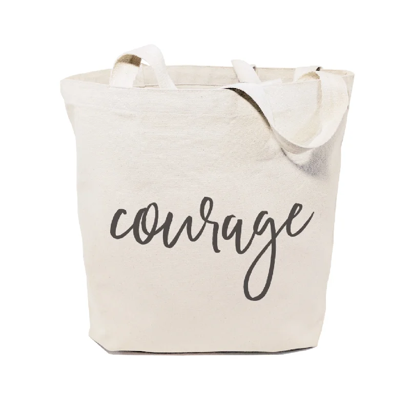 Courage Gym Cotton Canvas Tote Bag