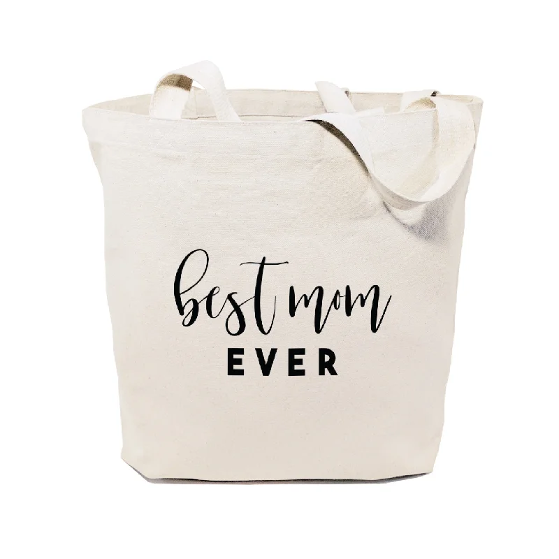 Best Mom Ever Cotton Canvas Tote Bag