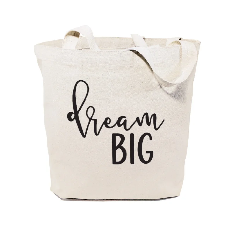 Dream Big Cotton Canvas Tote Bag