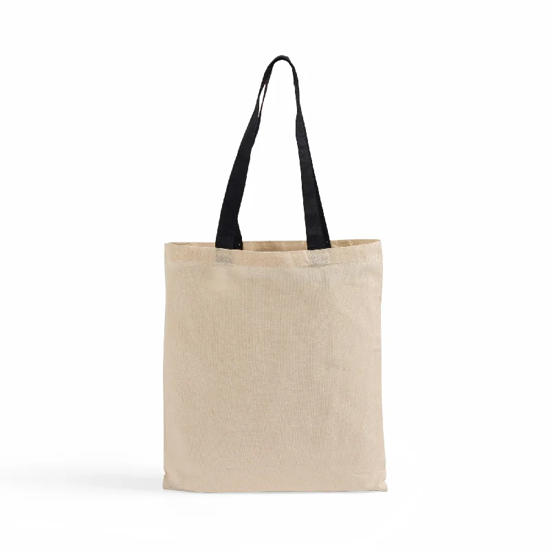 Wholesale 100% Cotton Tote Bags with Color Handles - Durable, Eco-Friendly, and Stylish