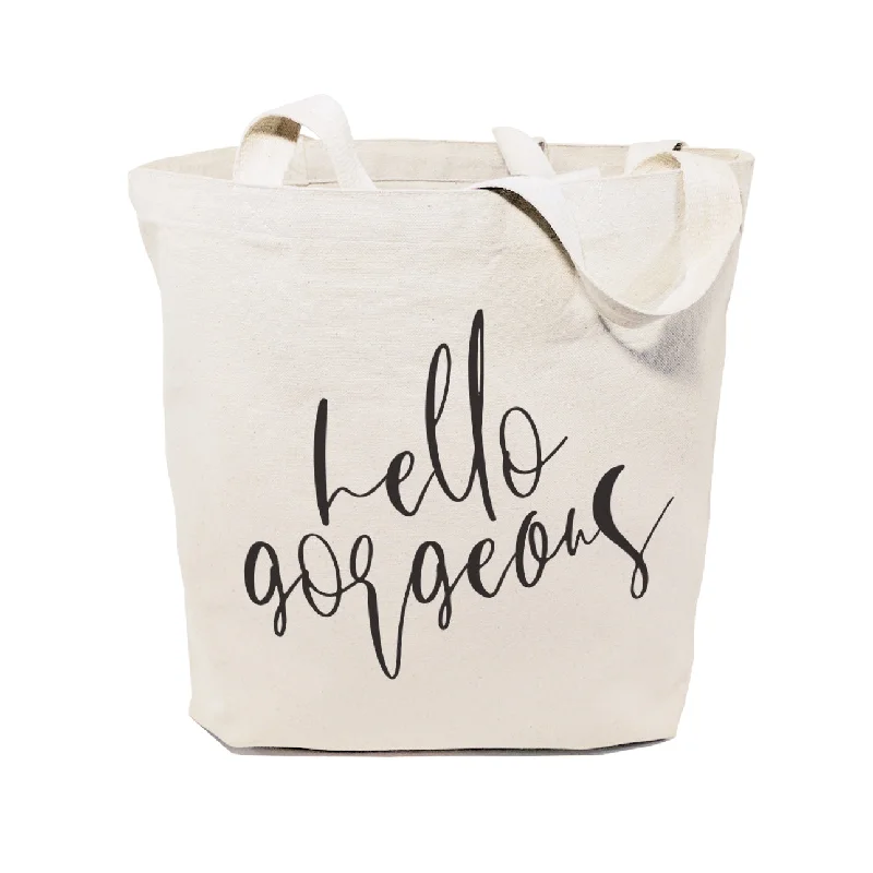 Hello Gorgeous Cotton Canvas Tote Bag