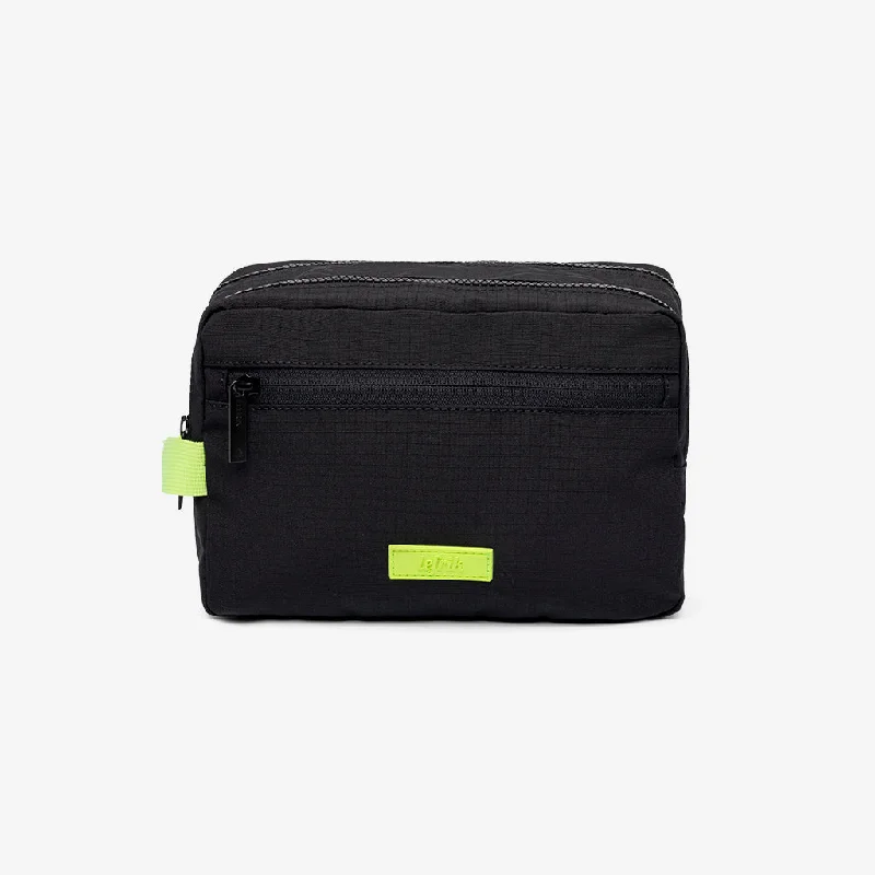 Kei Double Washbag Black Lime Vandra