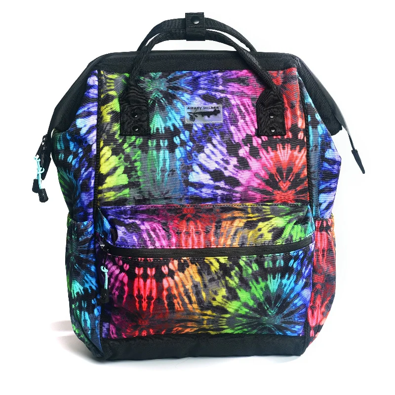 Rainbow Tie-Dye Laptop Backpack