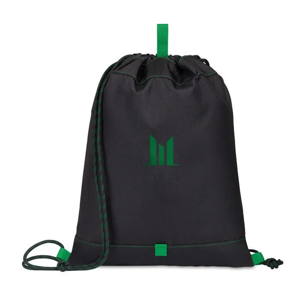 Repeat Recycled Poly Cinchpack - Kelly Green (Q944822)