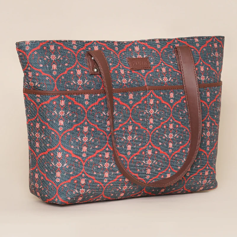 Sheesh Mahal Jaali Motif Tote Bag