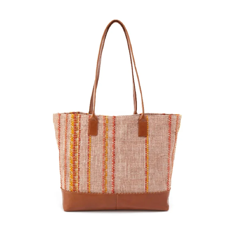 Women's Shopper Tote Bag In Artisan Stripe