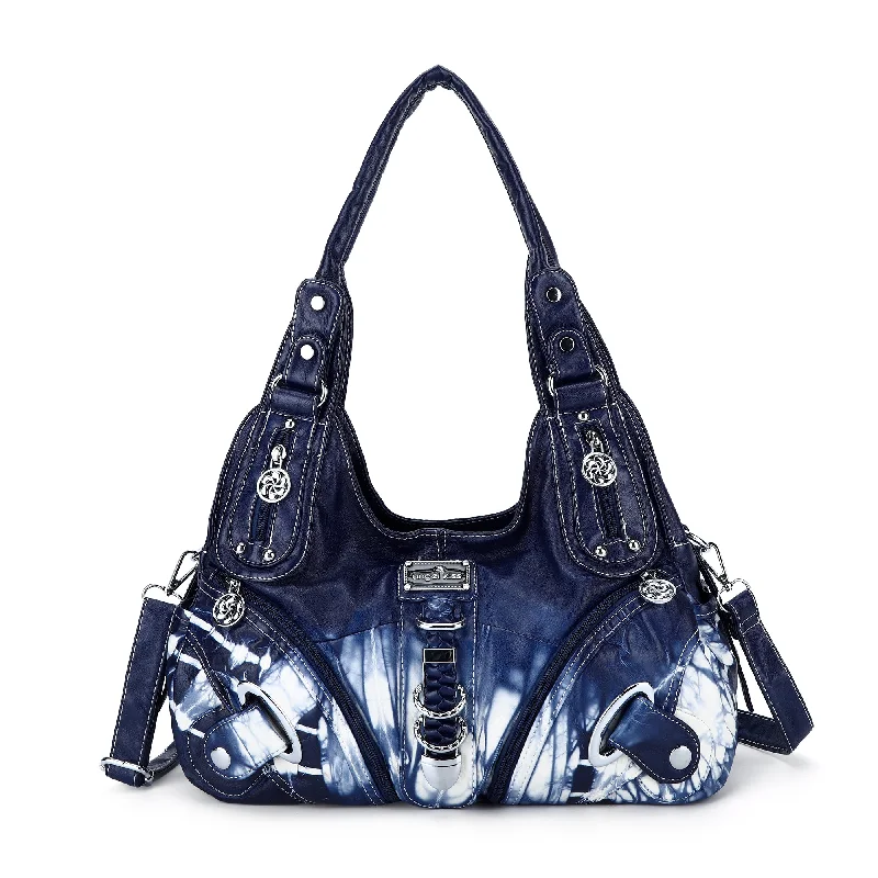 Tie-Dye Shoulder Bag Large Hobo Bag