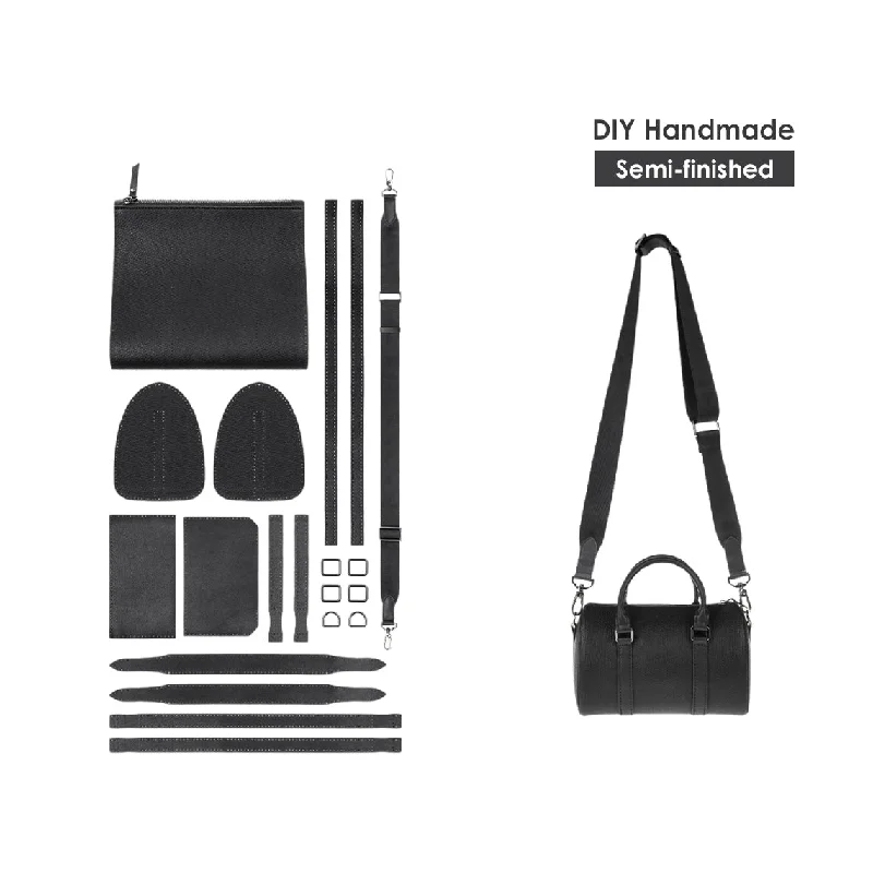 POPSEWING® Leather Black Boston Bag DIY Kits