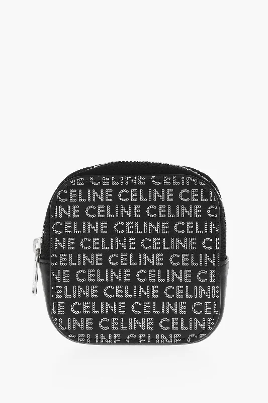 Celine All-Over Logo Leather Money Holder