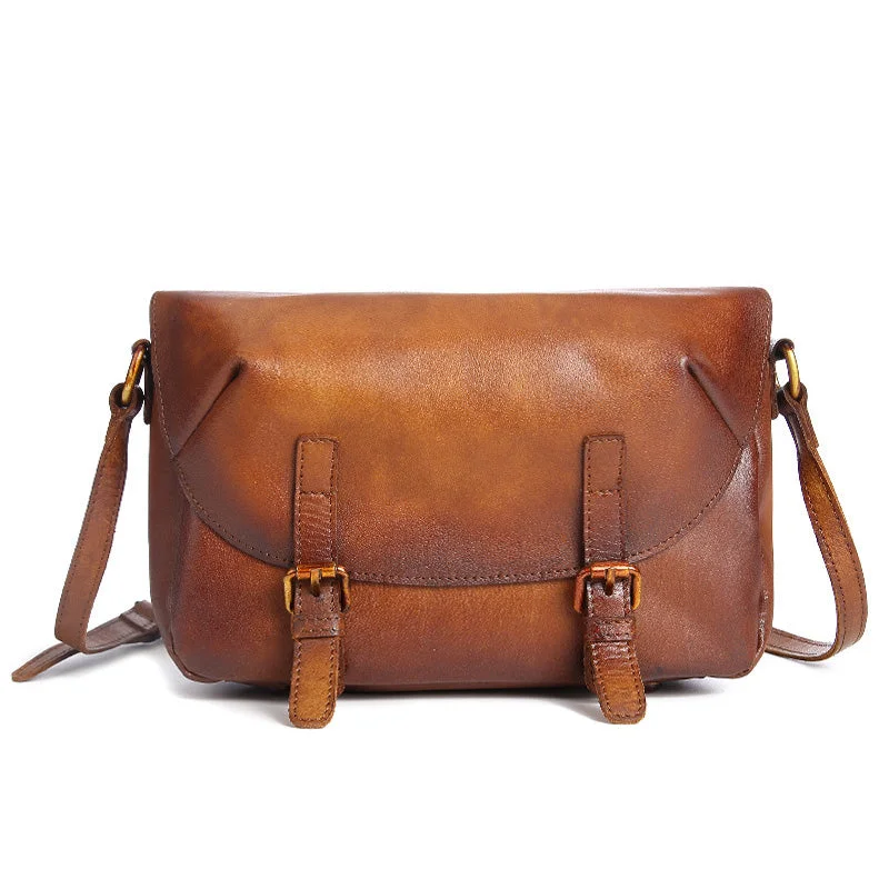 Cool Womens Brown Leather Satchel Bag Crossbody Bags Purse for Women