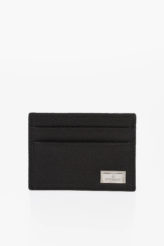 Corneliani Textured Leather Card Holder