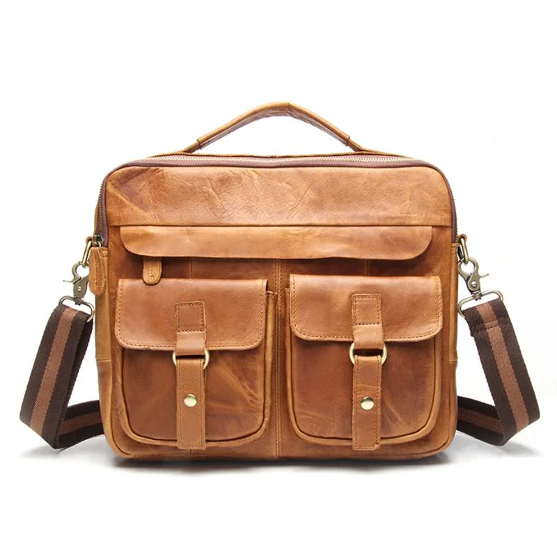 Men's Genuine Leather Vintage Crossbody Bag