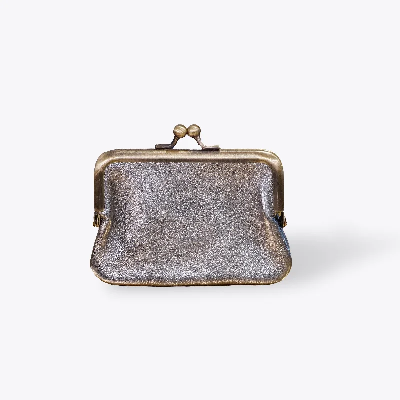 Metallic Leather Coin Purse