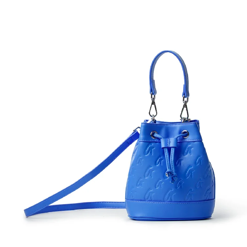 MONOGRAM MINI BUCKET BAG BLUE