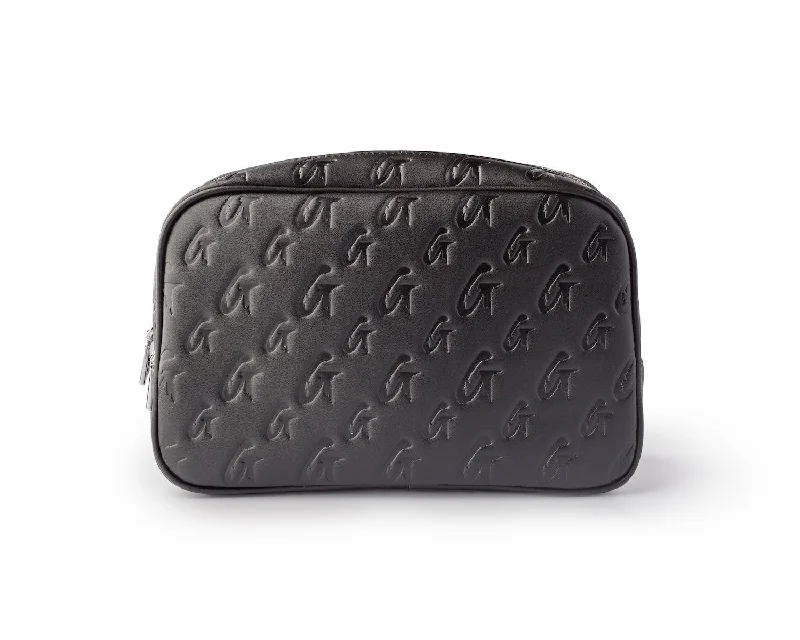 MONOGRAM SMALL COSMETIC TOILETRY BAG MATTE BLACK X BLACK