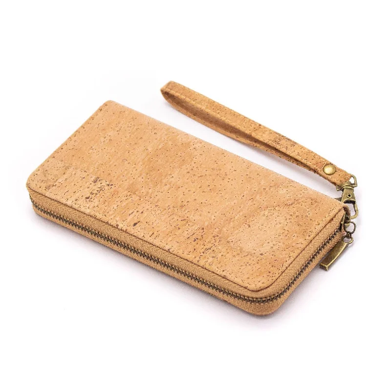 Natural cork women's classic vegan wallet Bag-324-F