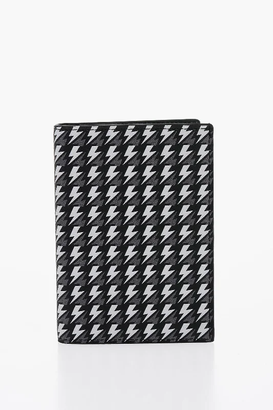 Neil Barrett All Over Logo Leather Wallet