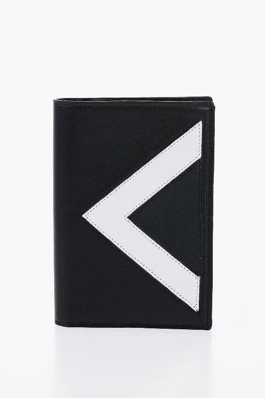 Neil Barrett Leather Modernist Passport Holder