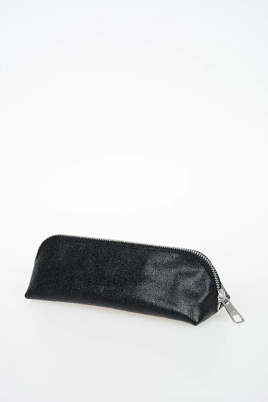 Neil Barrett Leather Thunderbolt Pen Case