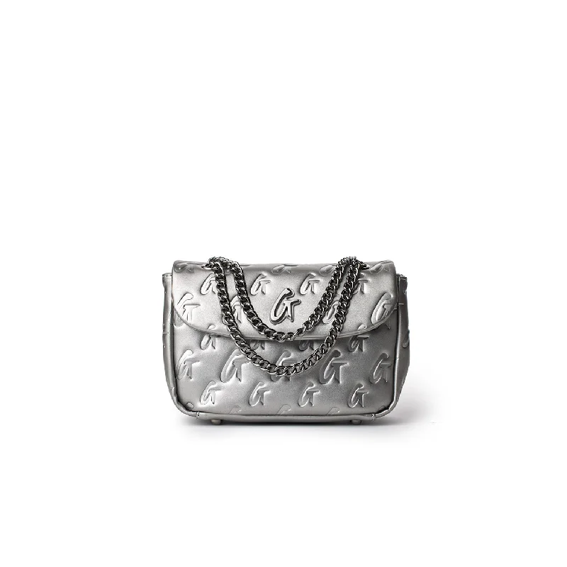 MONOGRAM MINI CLASSIC FLAP BAG PLATINUM