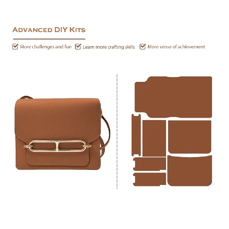 POPSEWING® Full Grain Leather Classic Roulis Bag - Advanced DIY Kits