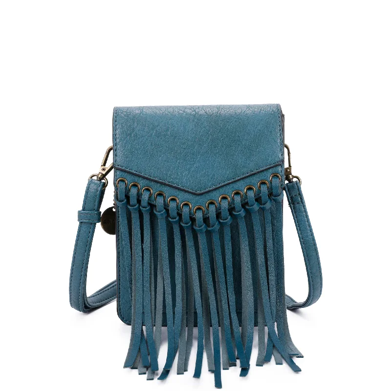 Scarlet Fringe Phone case Crossbody - Teal