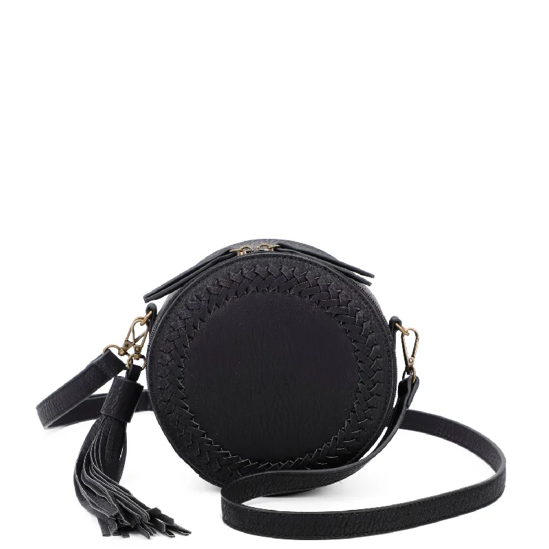 Suzie Round Crossbody - Black