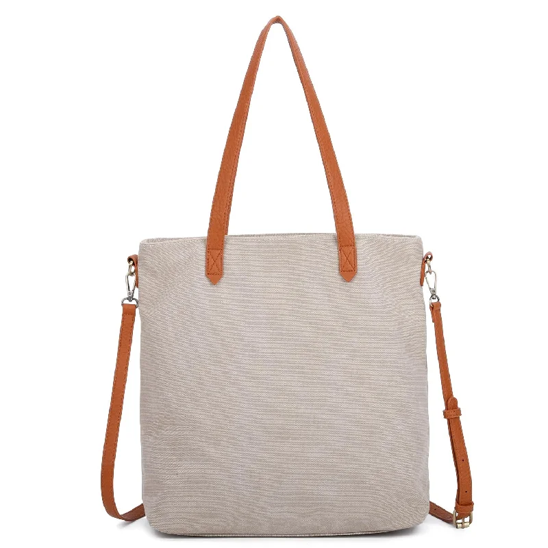 The Katrina Canvas Tote - Smoke