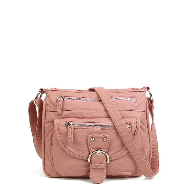 The Lorie Crossbody - Rose Pink