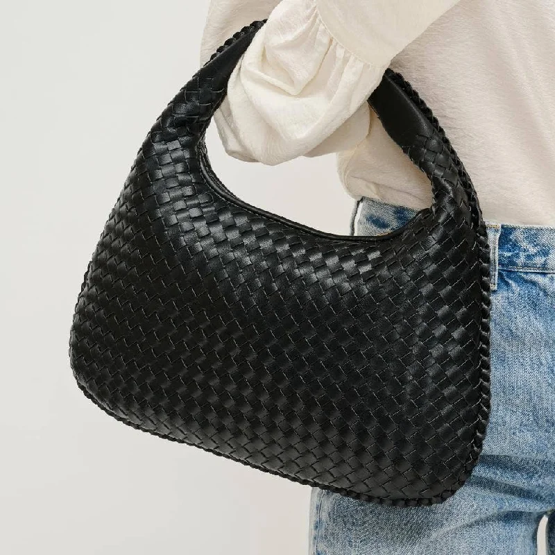 Adela Woven Hobo Bag