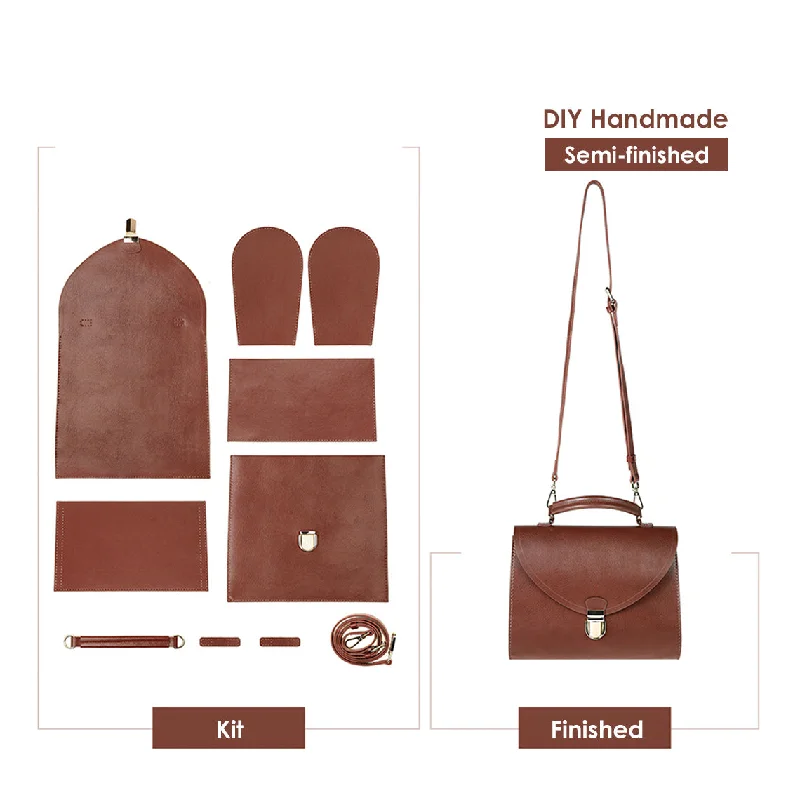 POPSEWING® Leather Vintage Top Handle Crossbody Bag DIY Kit | Price Drop at Checkout