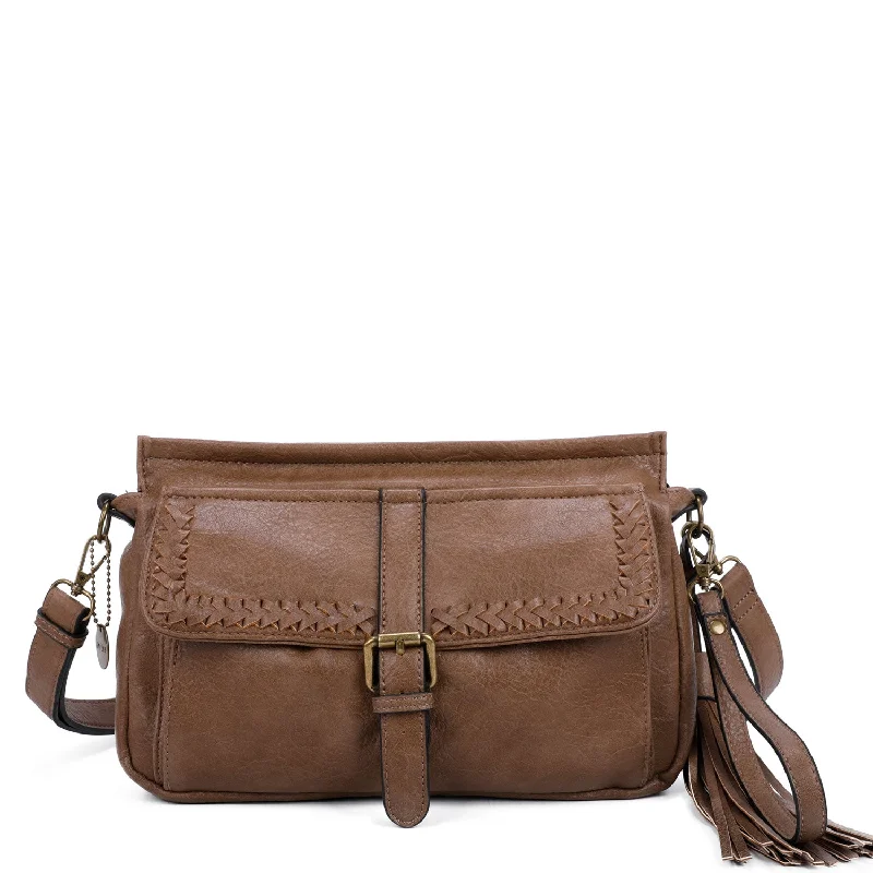 Whitney Messenger Crossbody - Shiitake Brown