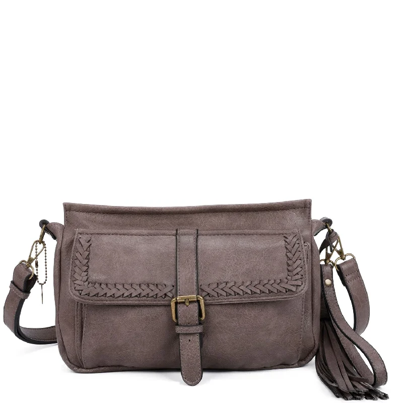 Whitney Messenger Crossbody - Stone